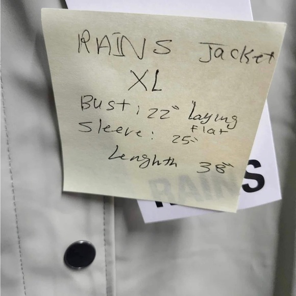 NWT Rains Belted Trench Style Curve Jacket in Green Size  XL. H - Picture 5 of 6